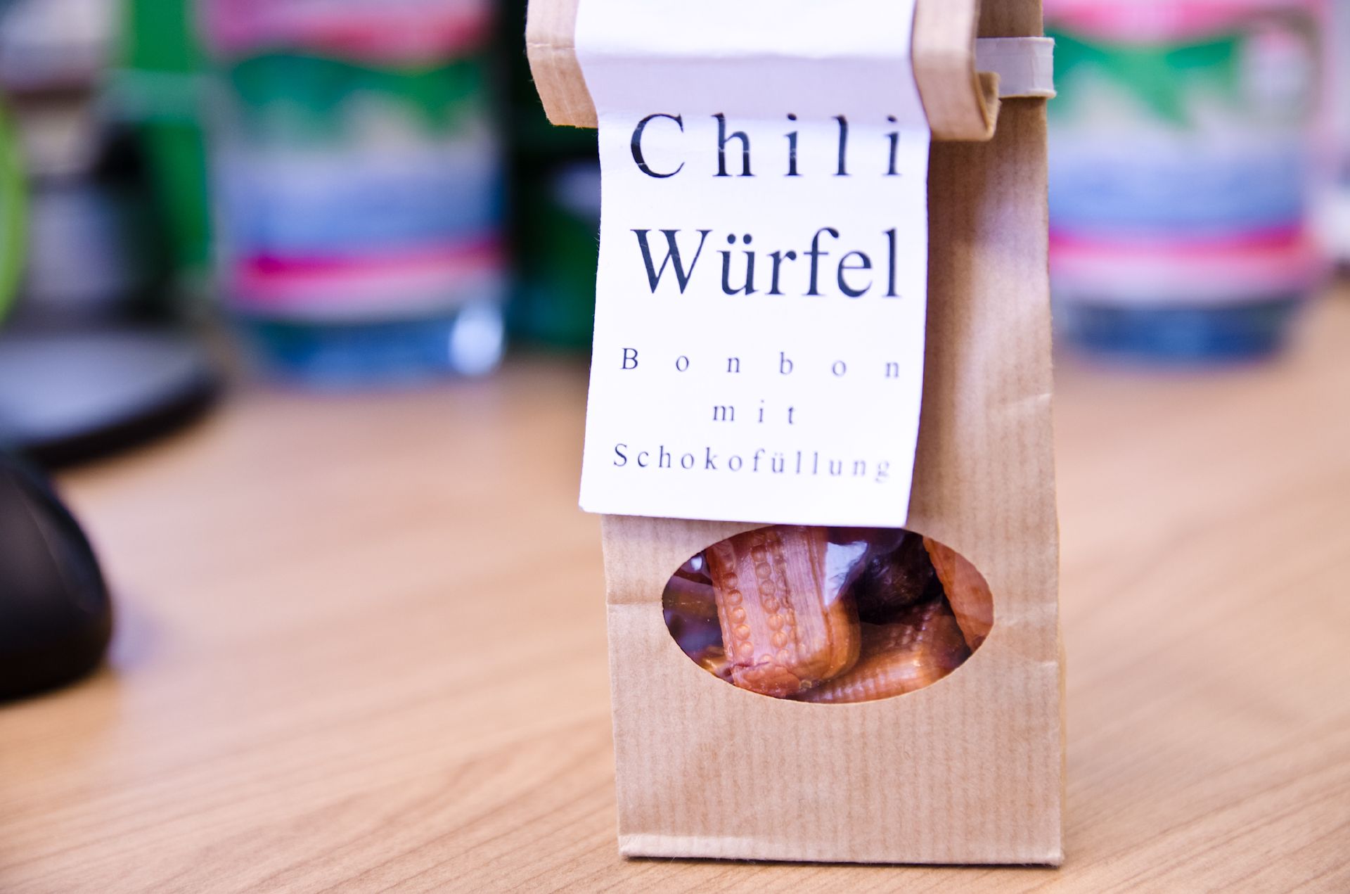 Leckere Bonbons mit Schokofüllung.